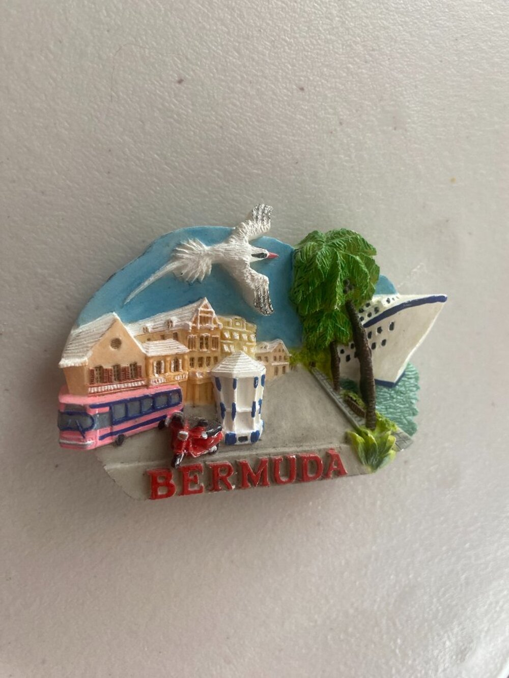 Bermuda 2 in x 3 in Inch resin Refrigerator Magnet souvenir